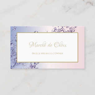 Inhaberin des Blush Water Salons Visitenkarte