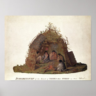 Inhabitants of the Island of Terra del Fuego Poster