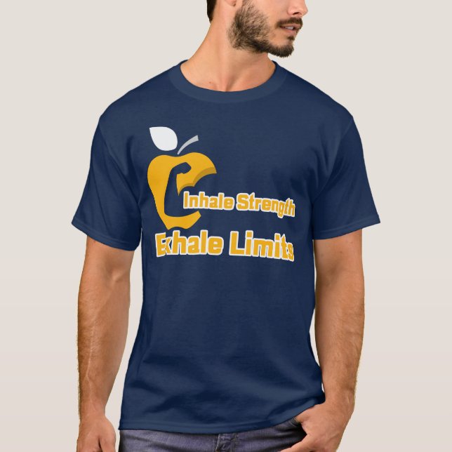 Inhalationsstärke, Exhalsgrenzen - Motivierend T-Shirt (Vorderseite)