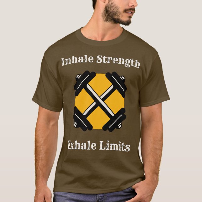 Inhalationsstärke, Exhalsgrenzen - Motivierend T-Shirt (Vorderseite)