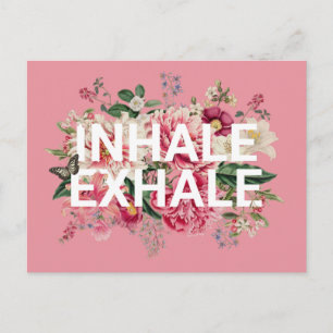 Inhalative Exhale Bluthochdruck Postkarte