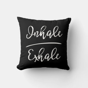 Inhalative Exhale Typografie Kissen