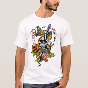 inhale courage exhale fear tattoo kopf ser T-Shirt