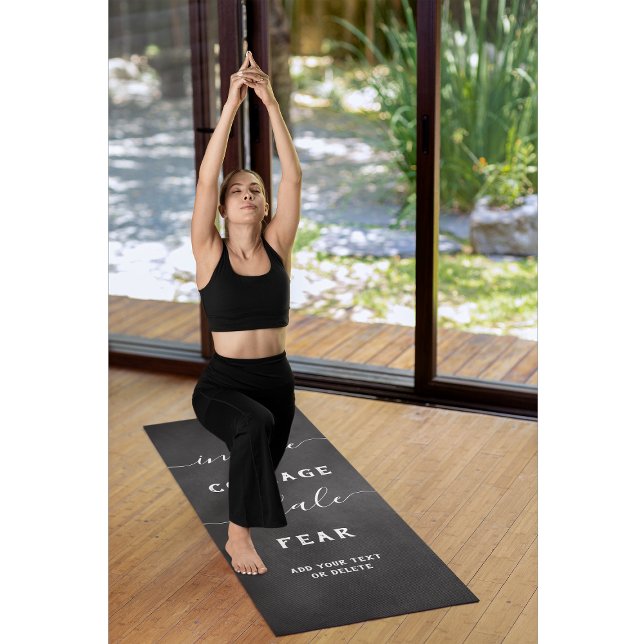Inhale Exhale Black White Inspirational  Yogamatte (Von Creator hochgeladen)