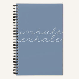 "Inhale Exhale" Sea Blue Mindfulness Journal Notizbuch