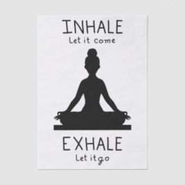 Inhale Exhale Yoga Seidenpapier