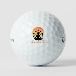 Inhale Peace Exhale Stress Yoga Quote Golfball