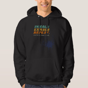 Inhaleexhalerepeat Farbiger Schlag Hoodie