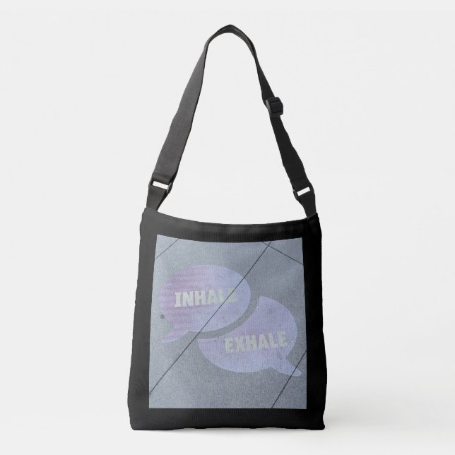 Inhalieren-Atmen Sie Querkörper-Taschen-Tasche aus Tragetaschen Mit Langen Trägern (Vorderseite)