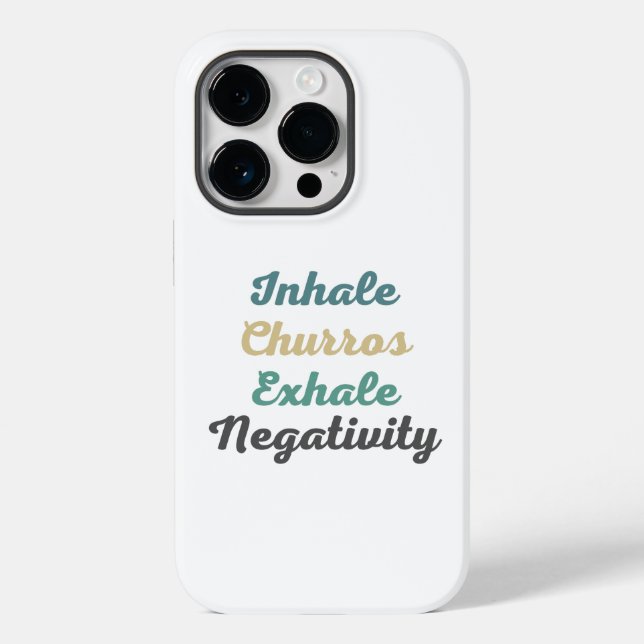 Inhalieren Churros Exhale Negativity Handy Case (Rückseite)