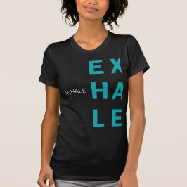 Inhalieren des Exhale Minimalistisches Design für T-Shirt