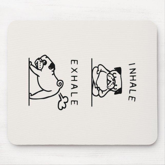 Inhalieren des Exhale-Mops Mousepad (Vorne)