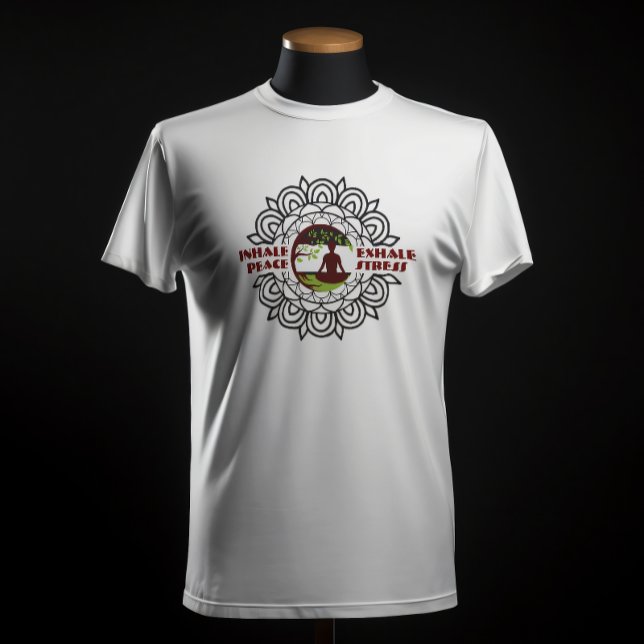 Inhalieren des Friedensstifters Yoga Meditation Ch T-Shirt (Von Creator hochgeladen)