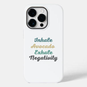 Inhalieren eines Avocado Exhale Negativity Phone C Case-Mate iPhone 14 Pro Hülle