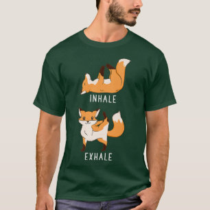 Inhalieren Exhale Fox Funny Woodland Tier Yoga Pre T-Shirt