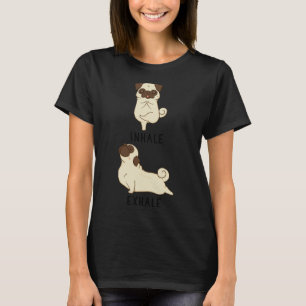 Inhalieren Exhale Mops Yoga Classic T - Shirt 815