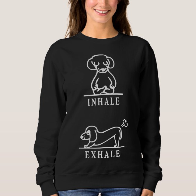 Inhalieren Exhale Spitz Funny 113 Sweatshirt (Vorderseite)