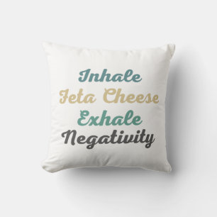 Inhalieren Feta Käse Exhale Negativity Throw Kisse Kissen