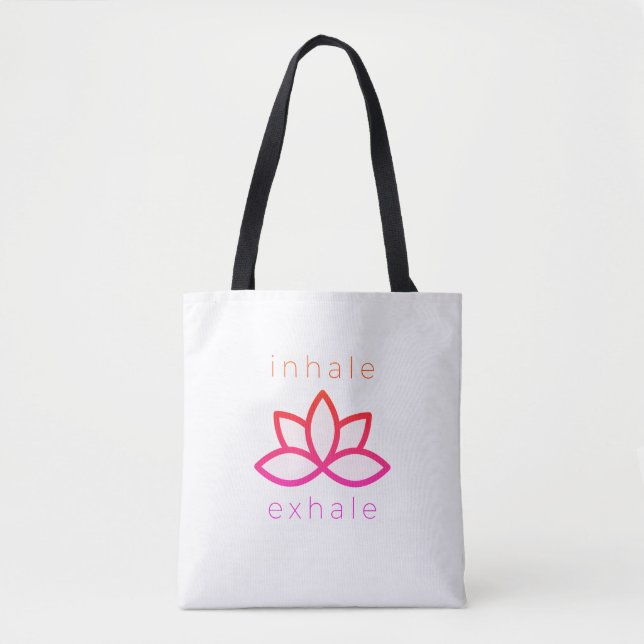 Inhalieren Sie den Yogatensack mit Lotus-Blume (Vorderseite)