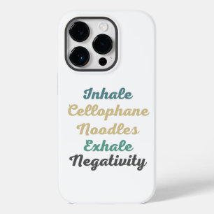 Inhalieren von Cellophan-Noodles Exhale-Negativitä Case-Mate iPhone 14 Pro Hülle