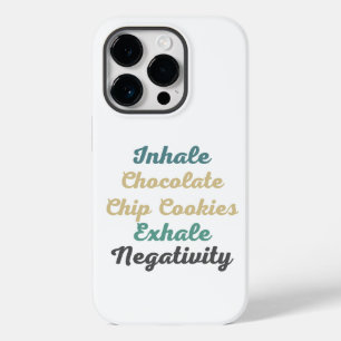 Inhalieren von Schokolade Chip Cookies Exhale Nega Case-Mate iPhone 14 Pro Hülle