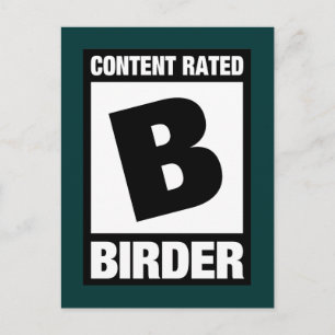 Inhalt B: Vogelbeobachter Postkarte