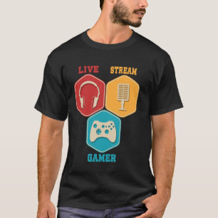 Inhalts-Ersteller Online-Spiel Videospiel Live-Str T-Shirt