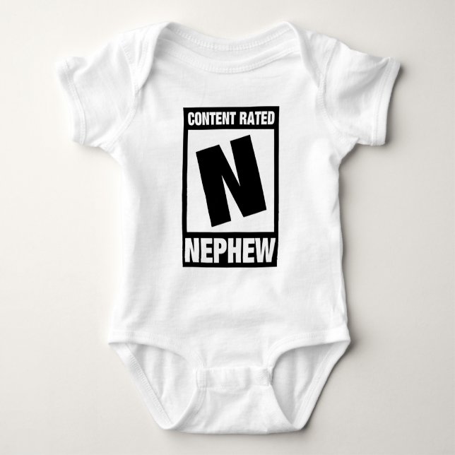 Inhaltsbewertung Nephew Baby Strampler (Vorderseite)