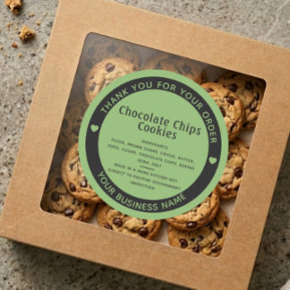 Inhaltsstoff des Cookie-Aufklebers für grüne Hütte Runder Aufkleber