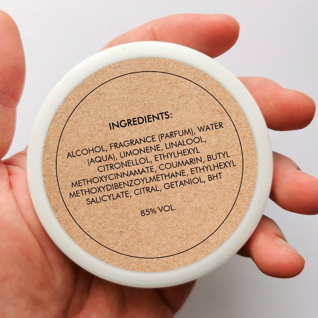 Inhaltsstoffe Aufkleber für die Produktkennzeichnu (Von Creator hochgeladen)