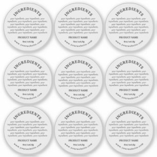 Inhaltsstoffe Produkt Vinyl-Transparentes Etikett