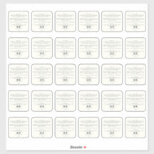 Inhaltsstoffe von Schönheitsprodukten 2 Zoll Aufkl