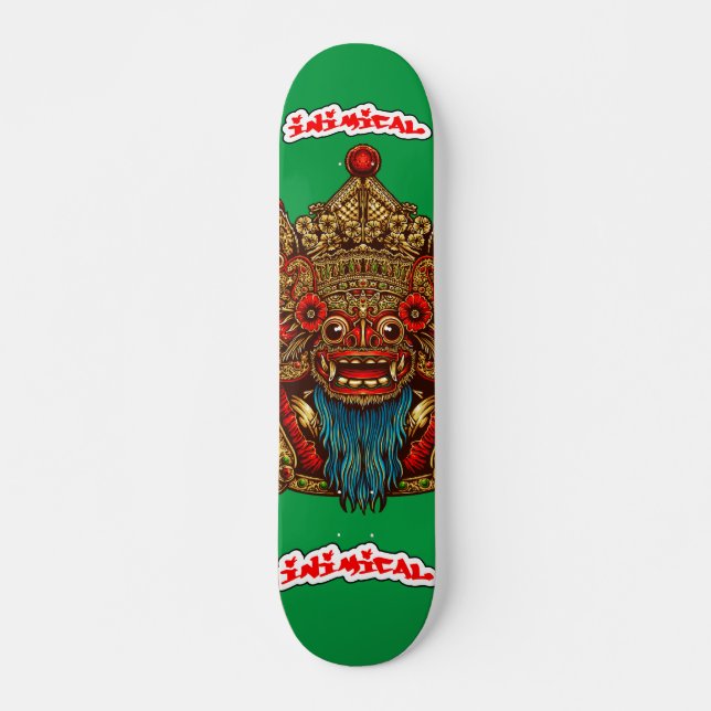 Inimical Barong Mask Deck Skateboard (Vorne)