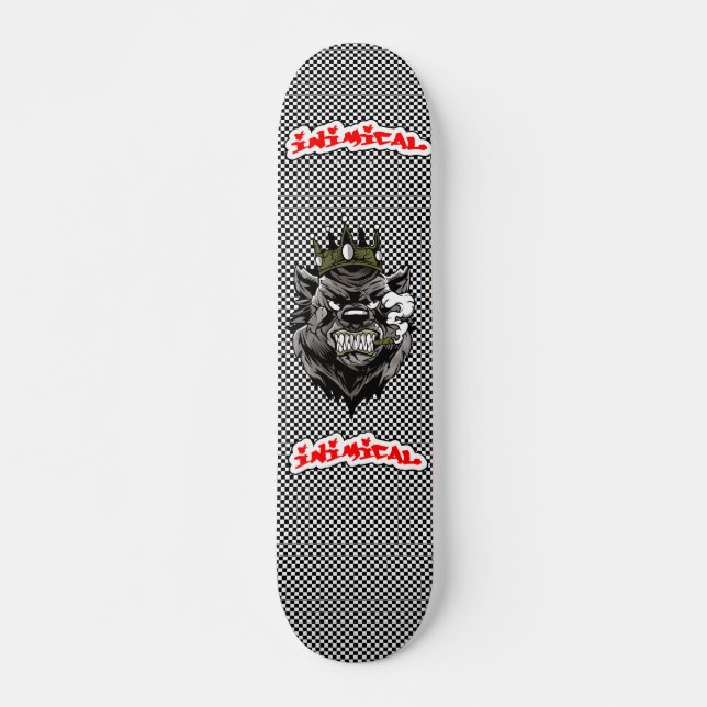 Inimical Bear King Deck Skateboard (Vorne)