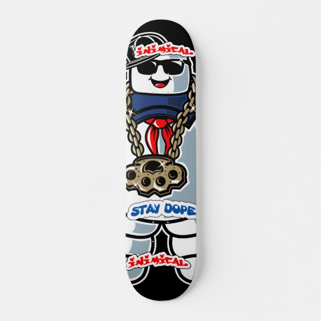 Inimical Bleibe Dope Skateboard (Vorne)