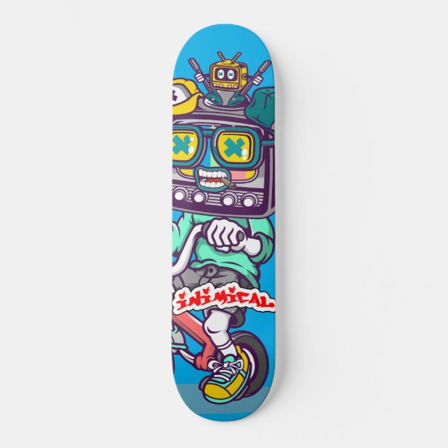 Inimical Boxhead Skateboard (Vorderseite)