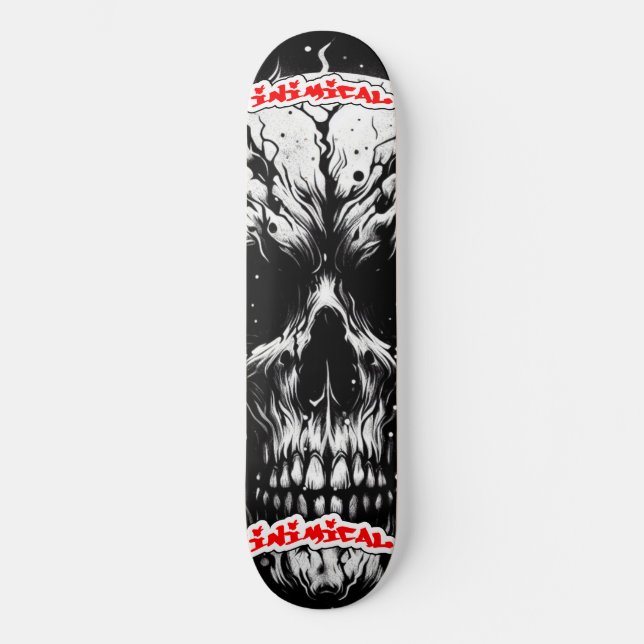 Inimical Charred verbleibt Skateboard (Vorderseite)