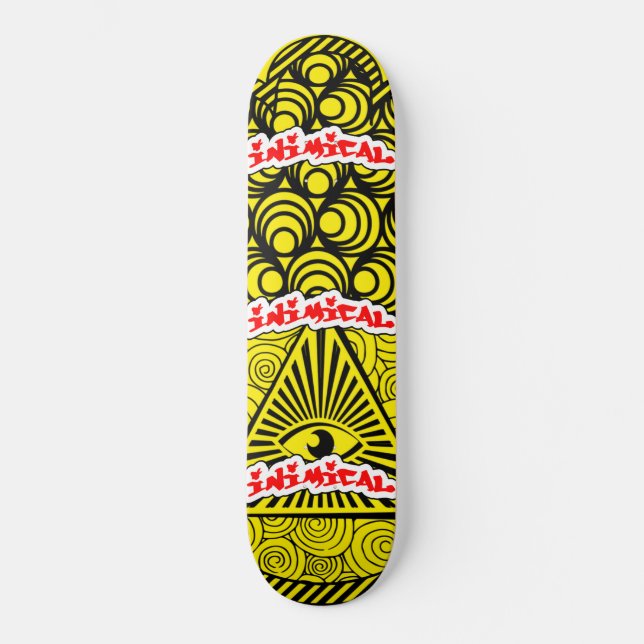 Inimical Hamsa Eye Skateboard (Vorderseite)