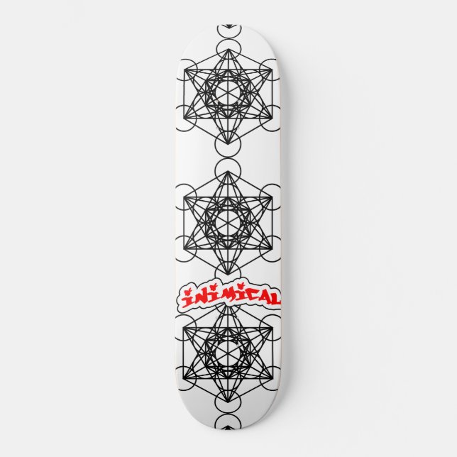 Inimical Metatrons Cube Skateboard (Vorderseite)