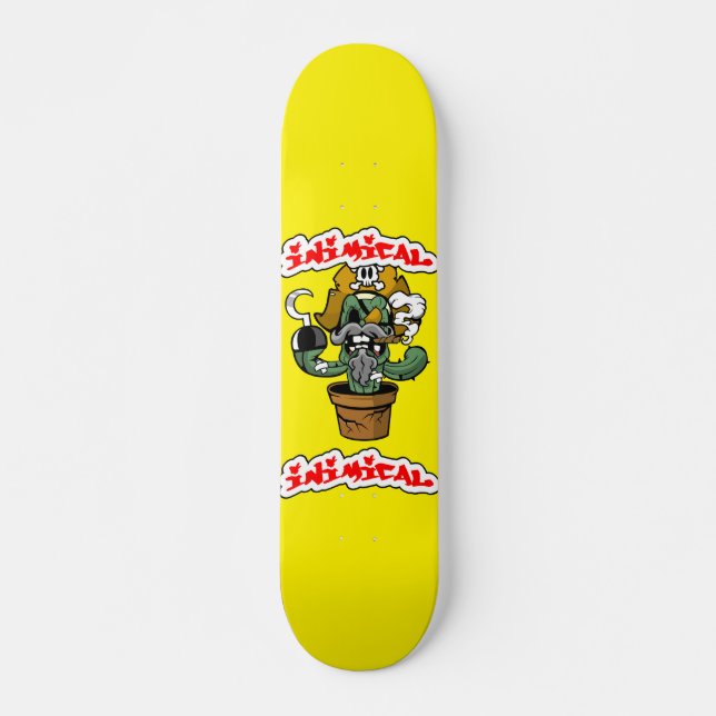 Inimical Pirate Cactus Skateboard (Vorne)