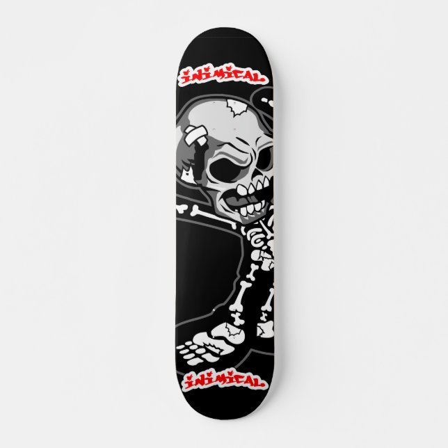 Inimical Skeleton Skateboard (Vorne)