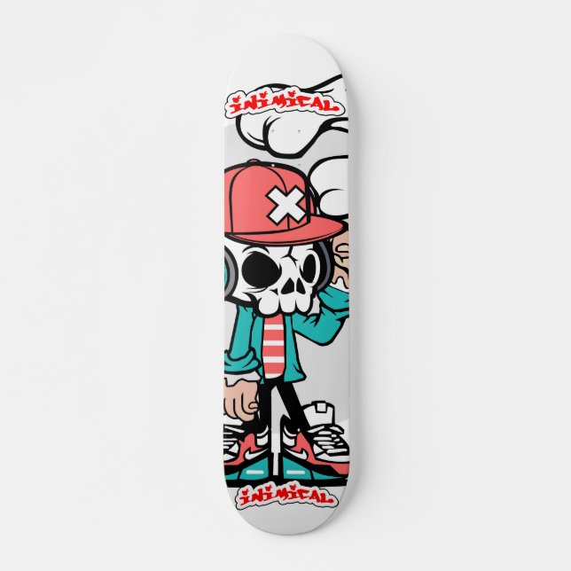 Inimical Skull Boi Skateboard (Vorne)