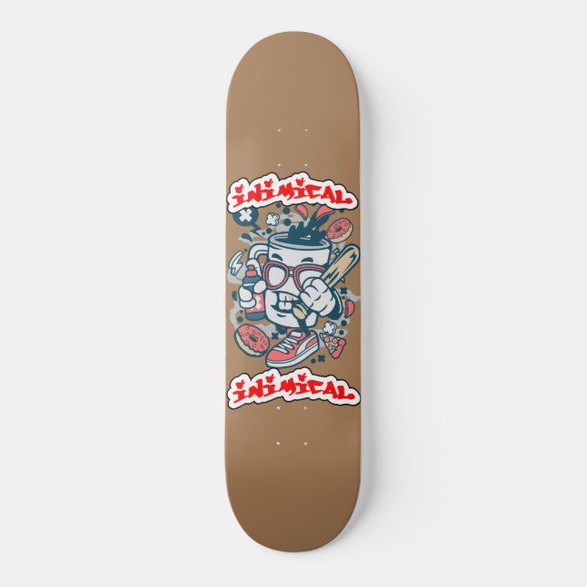 Inimikaffee-Typ Skateboard (Vorderseite)
