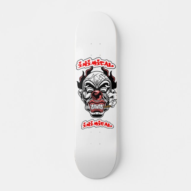 Inimikal Evil Clown Skateboard Deck (Vorne)