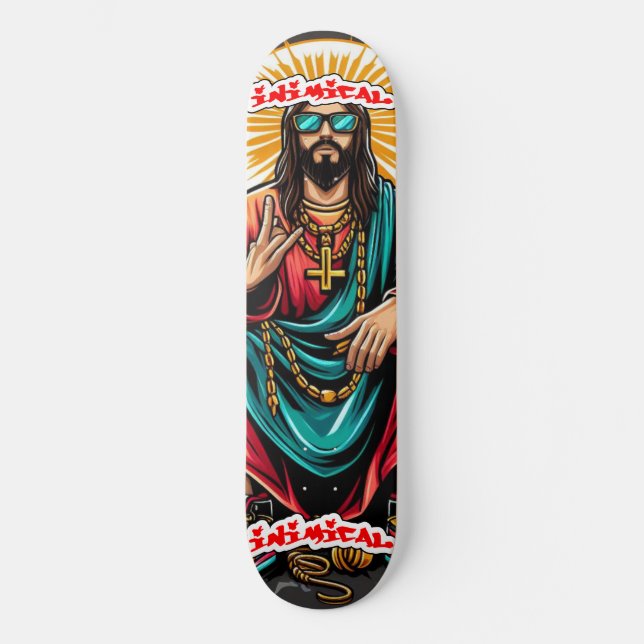 Inimikal is rizzin skateboard (Vorderseite)