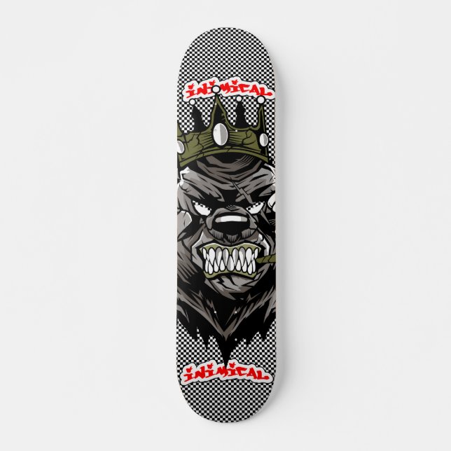 Inimikry Bear King 2 Deck Skateboard (Vorne)
