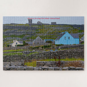 Inisheer Steinmauern Galway Irland. Puzzle