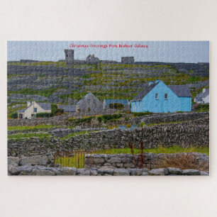 Inisheer Stone Walls Galway Irland. Jigsaw Puzzle