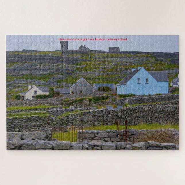 Inisheer Stone Walls Galway Irland. Jigsaw Puzzle (Horizontal)