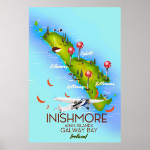 Inishmore Arainseln Galway Bay Irland Poster